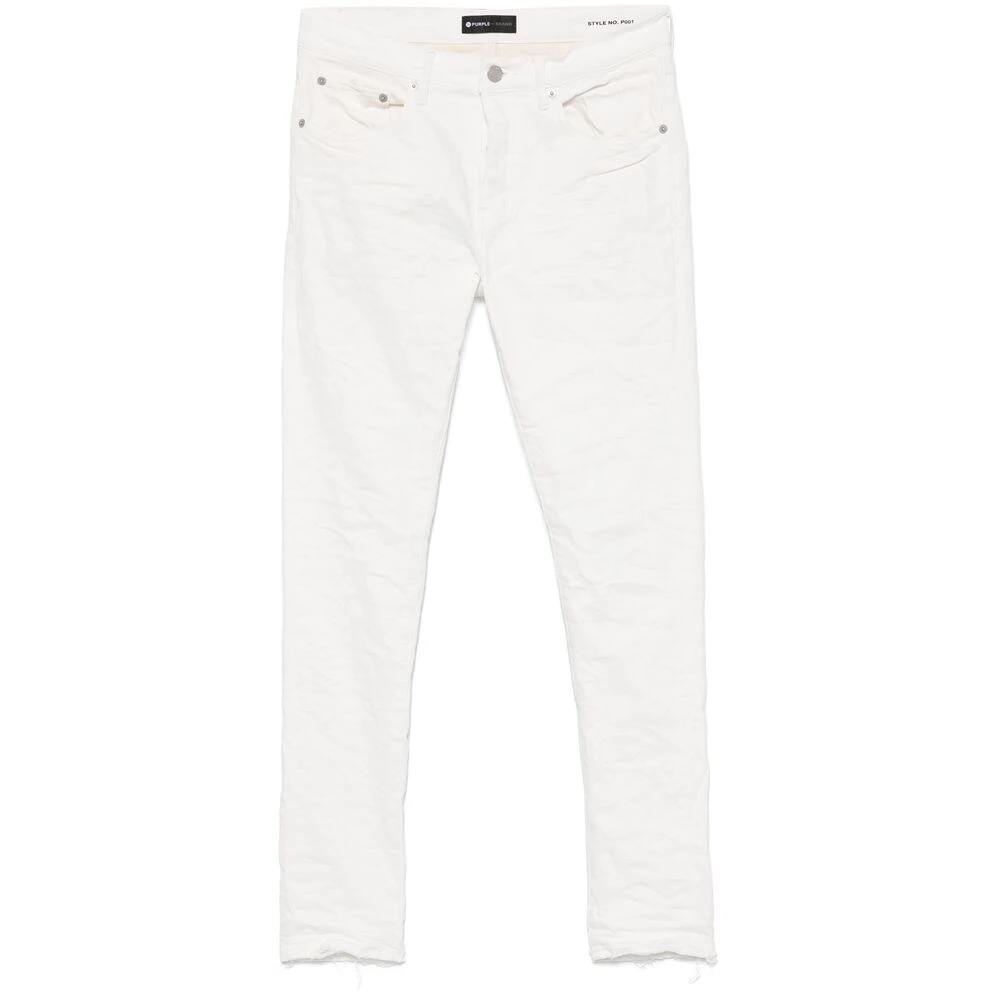 Skyhvit Bomullsblanding Jeans