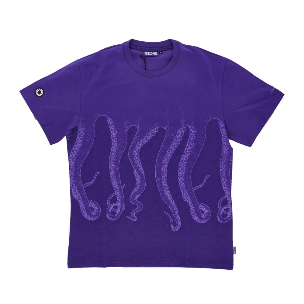 Octopus Paarse Tee Heren T-shirt Purple Heren
