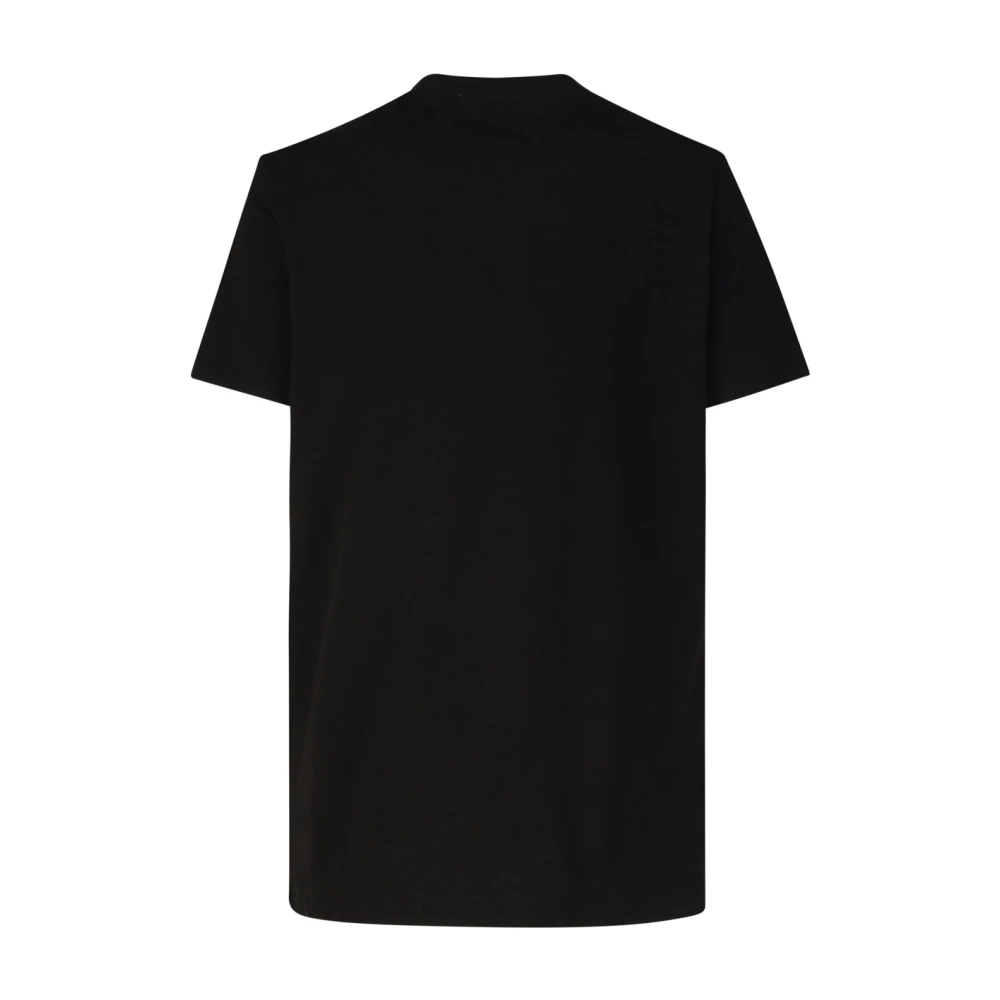 Calvin Klein Zwarte Katoenen T-shirt met Logo Black Heren