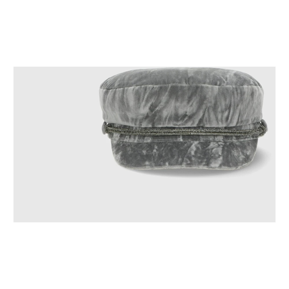 Borsalino Velvet Brest Cap Gray Unisex