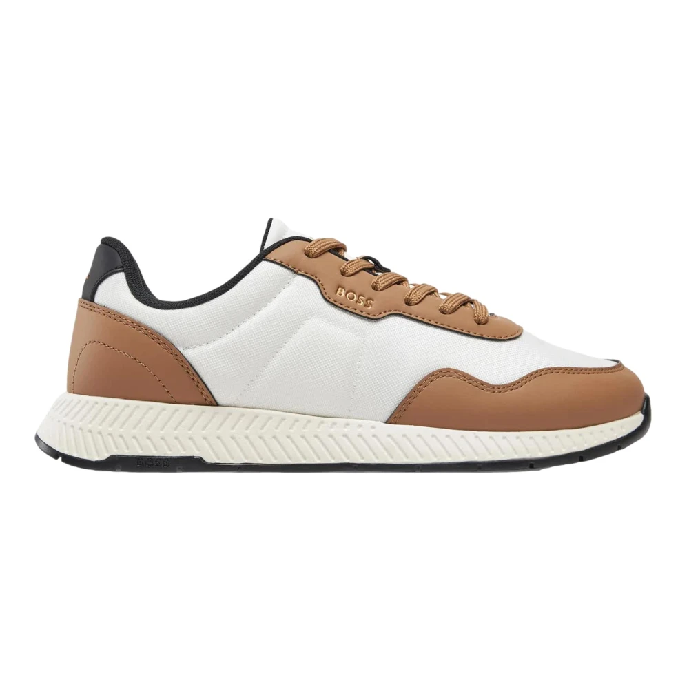 Hugo Witte Nylon Sneakers Titanium Runn Heren Schoenen