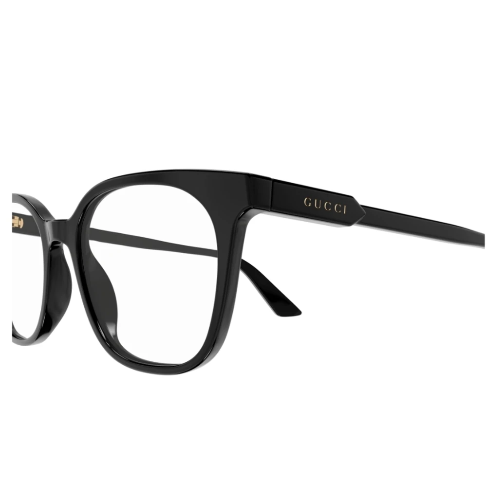 Gucci Vierkante zonnebril met glamour effect Black Unisex