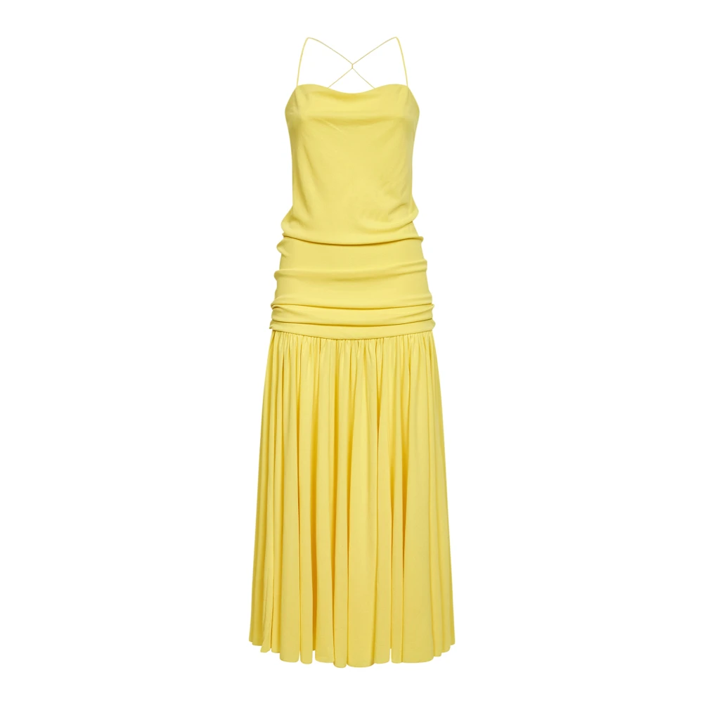 Jacquemus Yellow Abiha Dress - Female - Maxi Dresses - S - Dresses