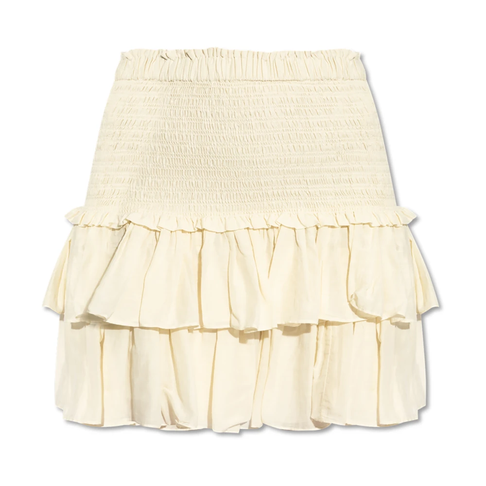 Marant Étoile Kvinno Beige Kjolar Dam, Xs, Bomull, Skirt Naomi
