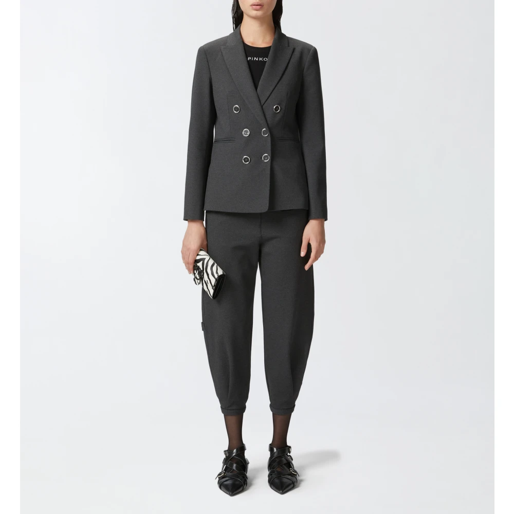 pinko Platte Broek Gray Dames