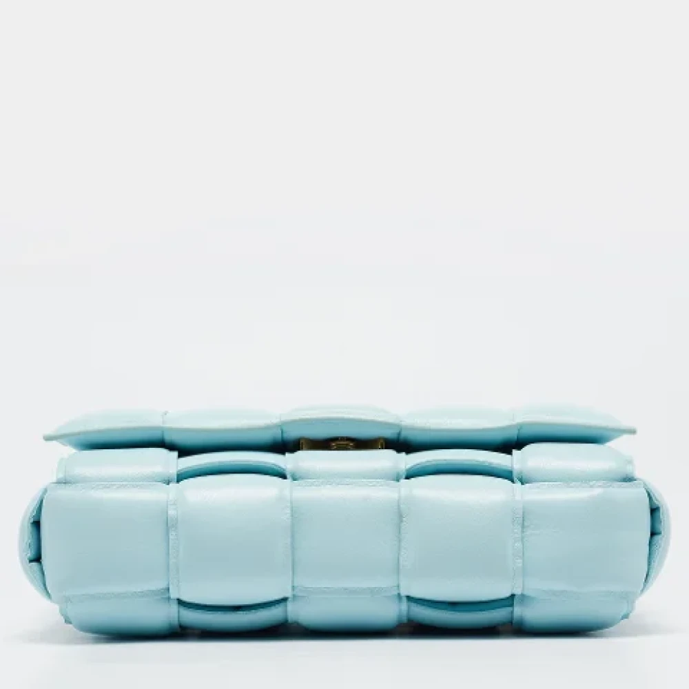Bottega Veneta Vintage Pre-owned Leather shoulder-bags Blue Dames