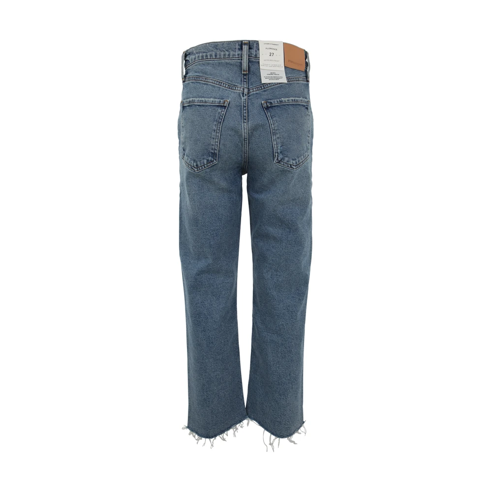 Citizens of Humanity Wijde rechte jeans in indigo Blue Dames