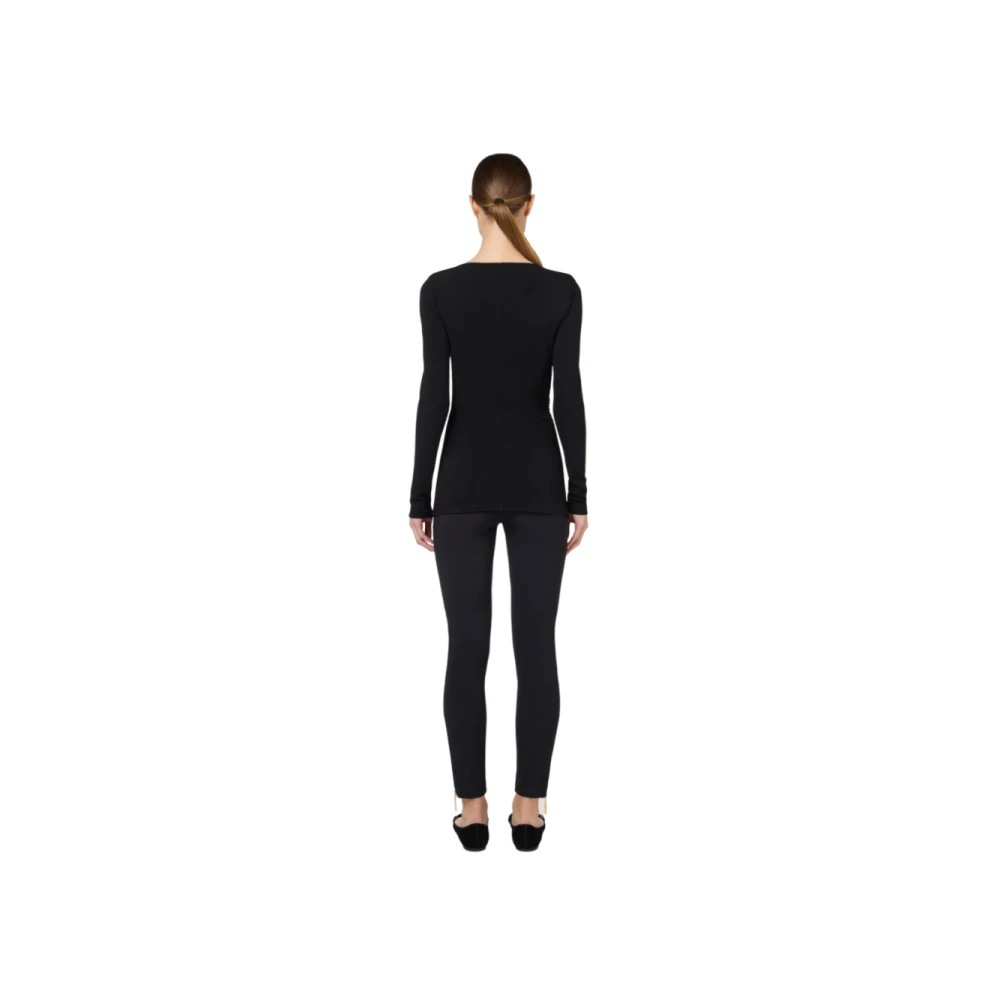 Elisabetta Franchi Zwarte Truien voor Vrouwen Black Dames