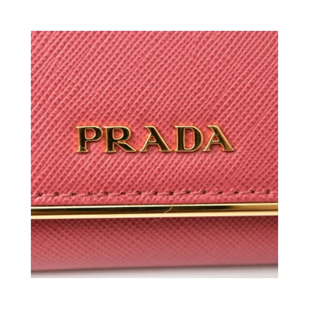 Prada Vintage Pre-owned Metal wallets Pink Dames