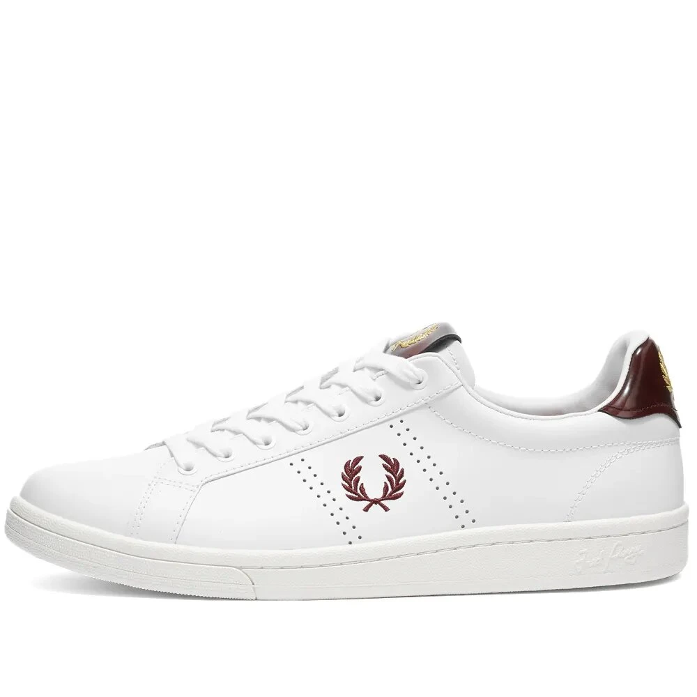 Scarpe da tennis bianche con linguetta in pelle Fred Perry Sneakers Miinto