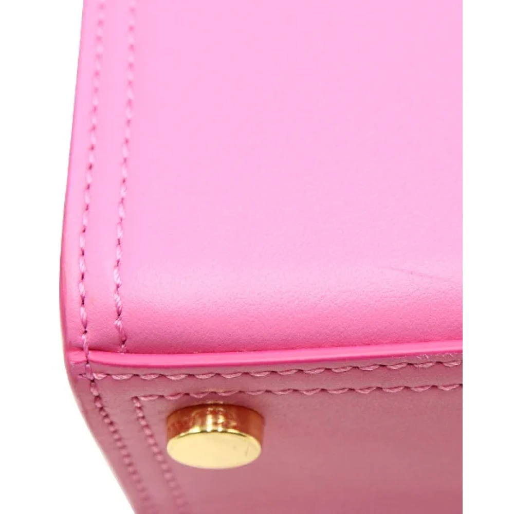 Jacquemus Pre-owned Leather handbags Pink Dames