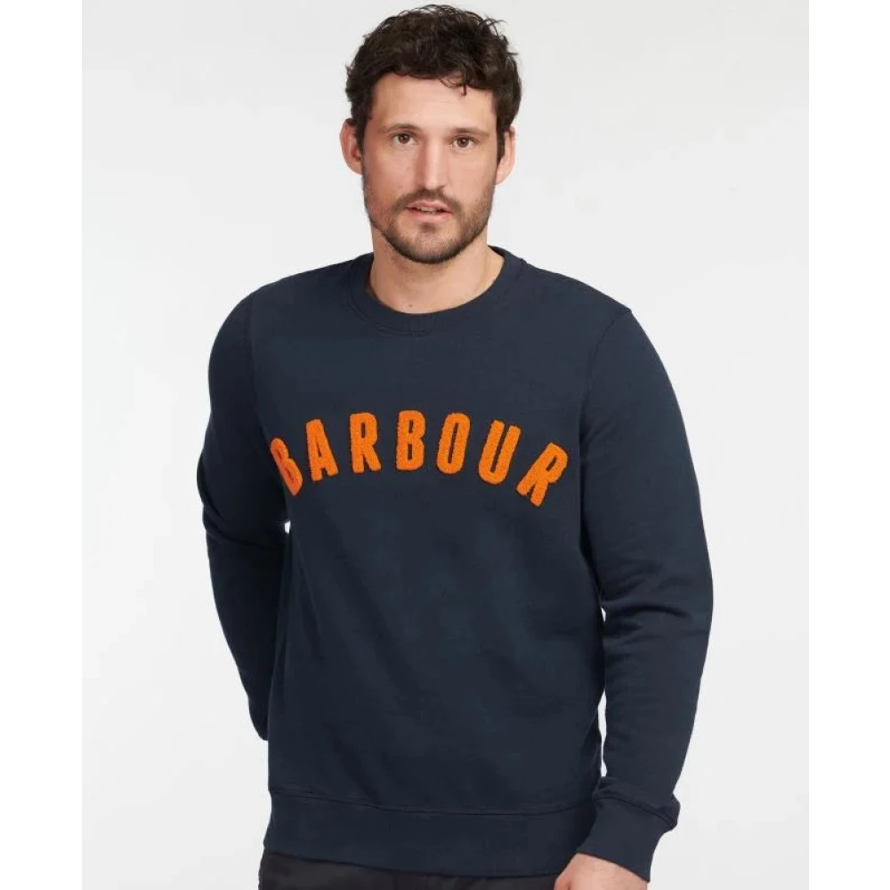 Barbour Moderne Preppy Katoenen Trui Blue Heren