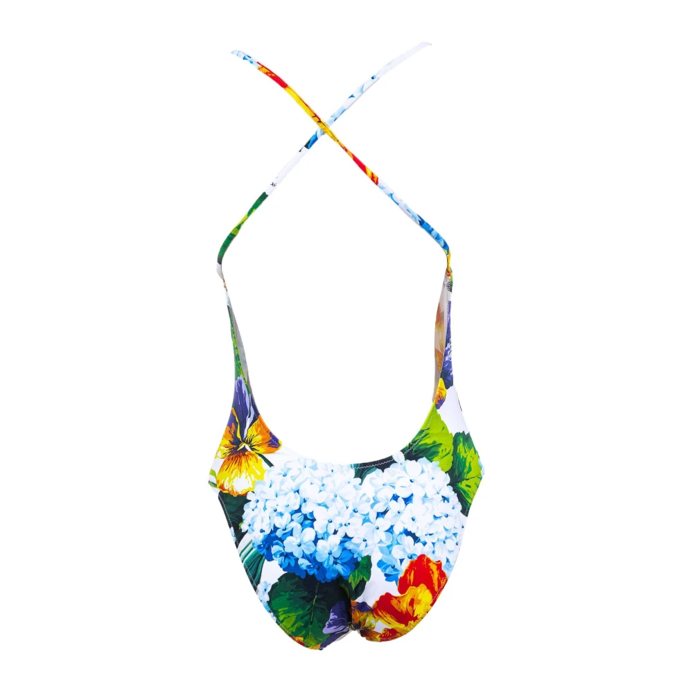 Dolce & Gabbana Bloemen Dames Badpak Kostuum Multicolor Dames