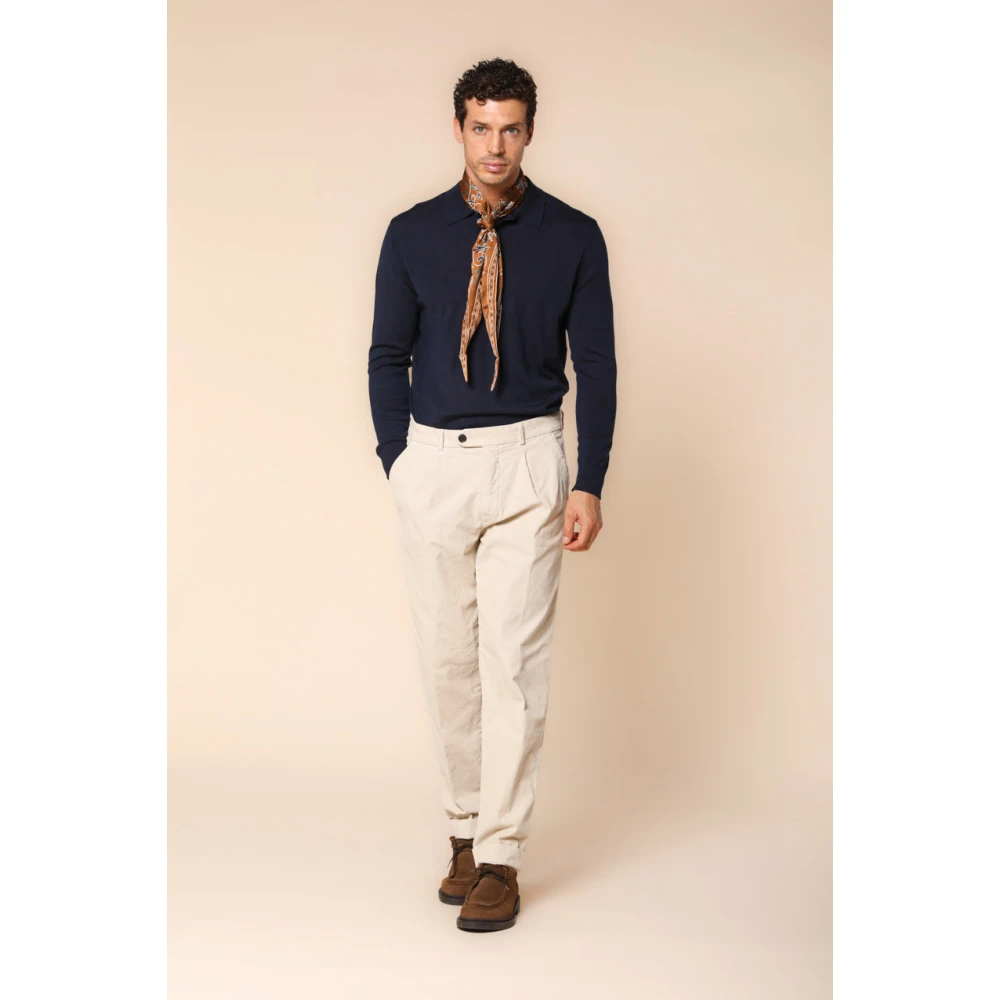 Mason's Fluwelen Chino Broek Wintercollectie Beige Heren