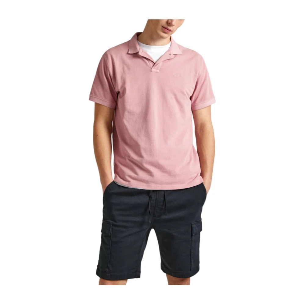 Pepe Jeans Klassiek Poloshirt met Moderne Snit Pink Heren