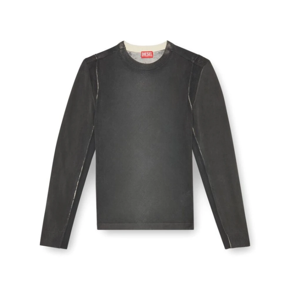 Diesel Uomo Verde - Cardigan K-Denim-Round - Knitwear - Xl
