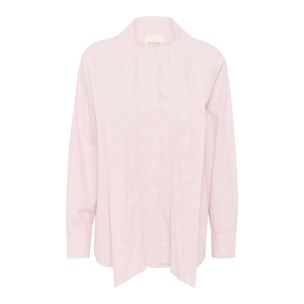 Part Two Vrouwelijke Blouse met Strik Pink Dames