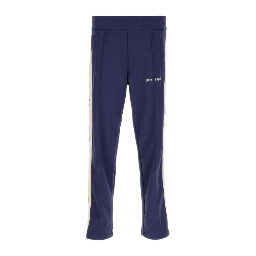 Palm Angels Stijlvolle Blauwe Polyester Joggers Blue Heren