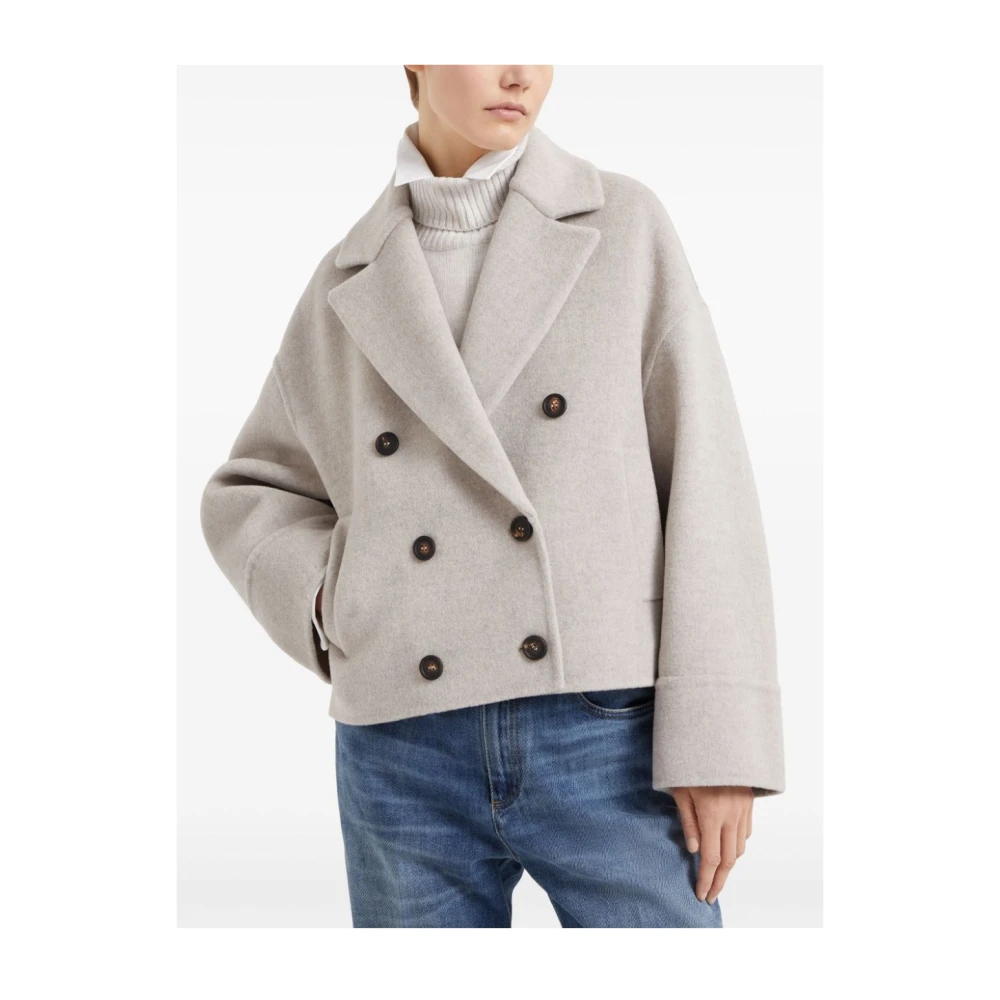 BRUNELLO CUCINELLI Stijlvolle Damesjas voor Aw24 Gray Dames