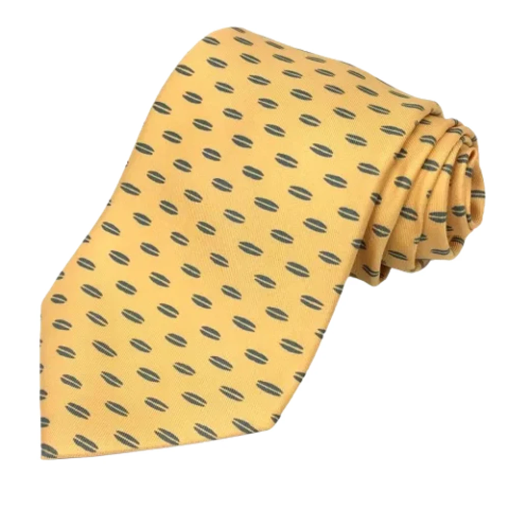 Hermès Vintage Pre-owned Silk home-office Yellow Heren