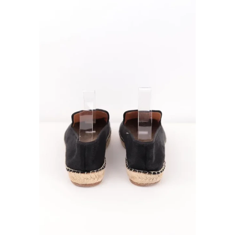 Celine Vintage Pre-owned Leather espadrilles Black Dames