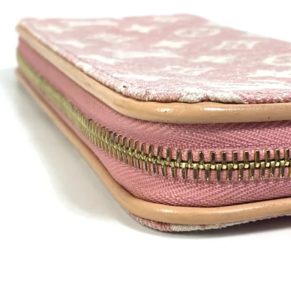 Louis Vuitton Vintage Pre-owned Denim wallets Pink Dames