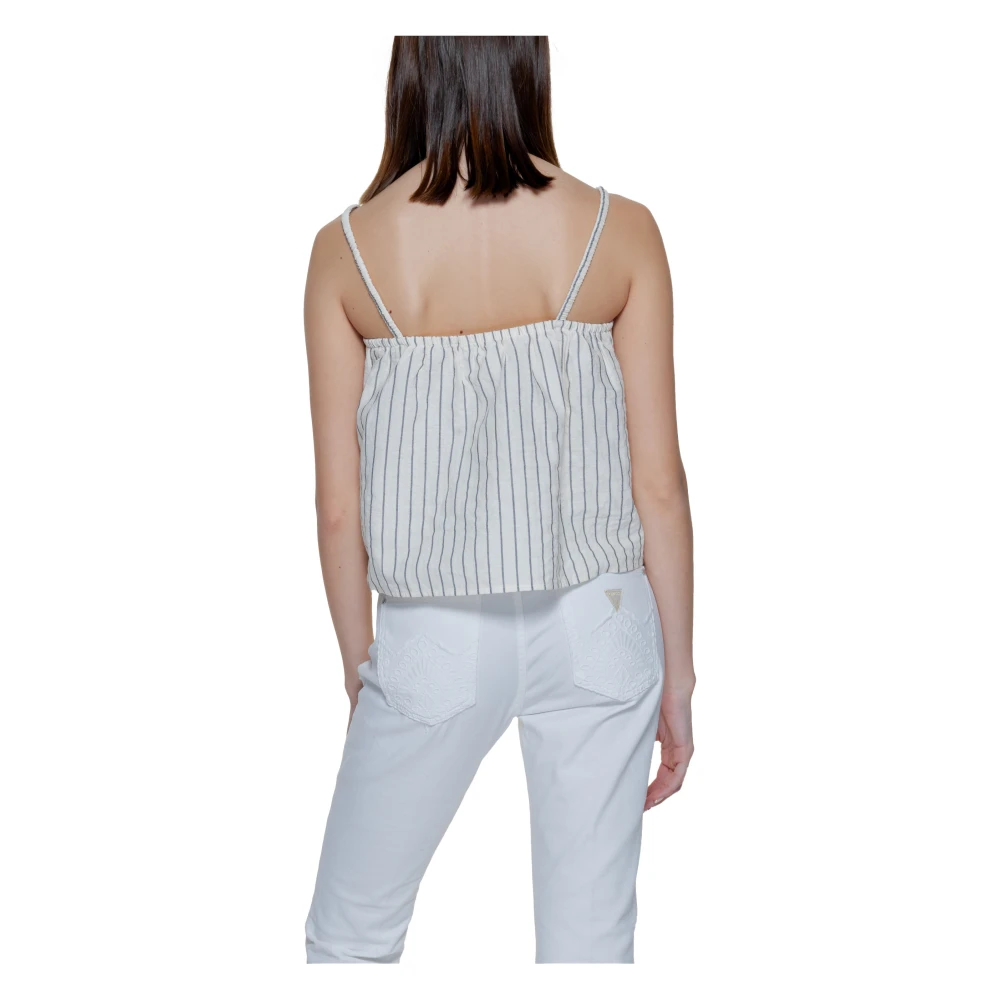 Vero Moda Biologisch Katoen Singlet Lente Zomer Collectie Beige Dames