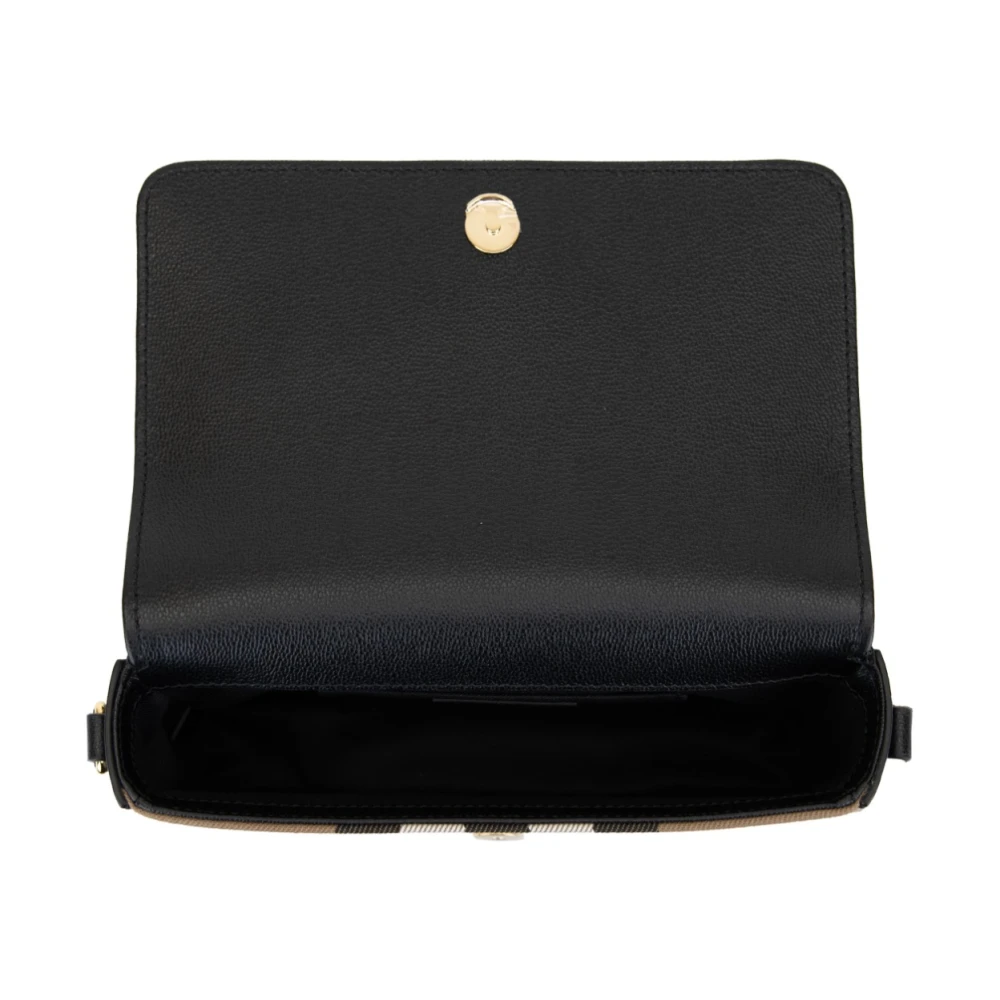 Burberry Dames Schoudertas Magneetknoop Black Dames