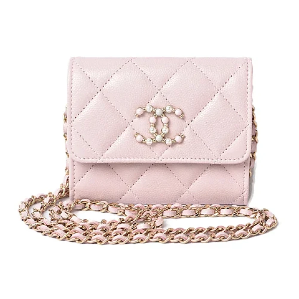 Chanel Vintage Pre-owned Leather chanel-bags Pink Dames