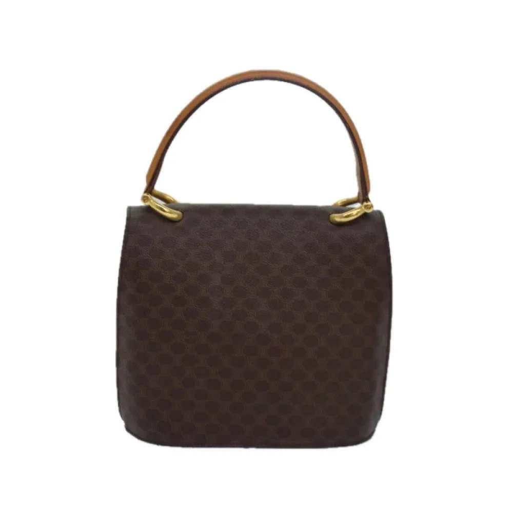 Celine Vintage Pre-owned Leather handbags Brown Dames