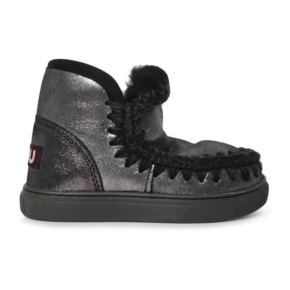 Mou Girls Black Kids Boots, 30 Eu, Eskimo Ankle Boot