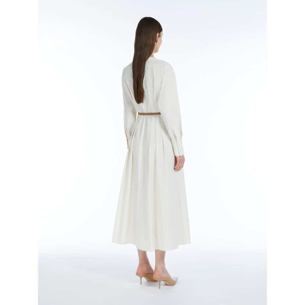 Max Mara Studio Elegante Ivoor Shirtjurk Beige Dames