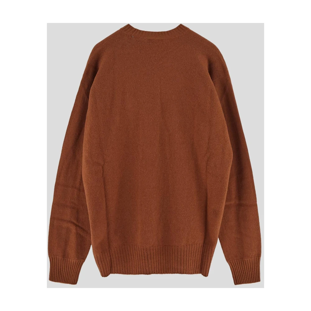 TOD'S Wol Crewneck Gebreid Brown Heren