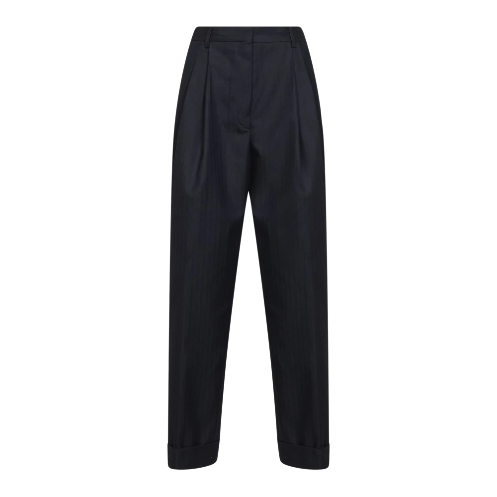 Dries Van Noten Donna Blu Pantaloni, M, New,