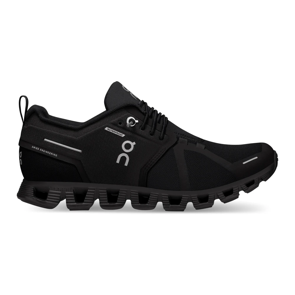 ON Running Waterdichte Zwarte Sneaker met CloudTech Demping Black Dames