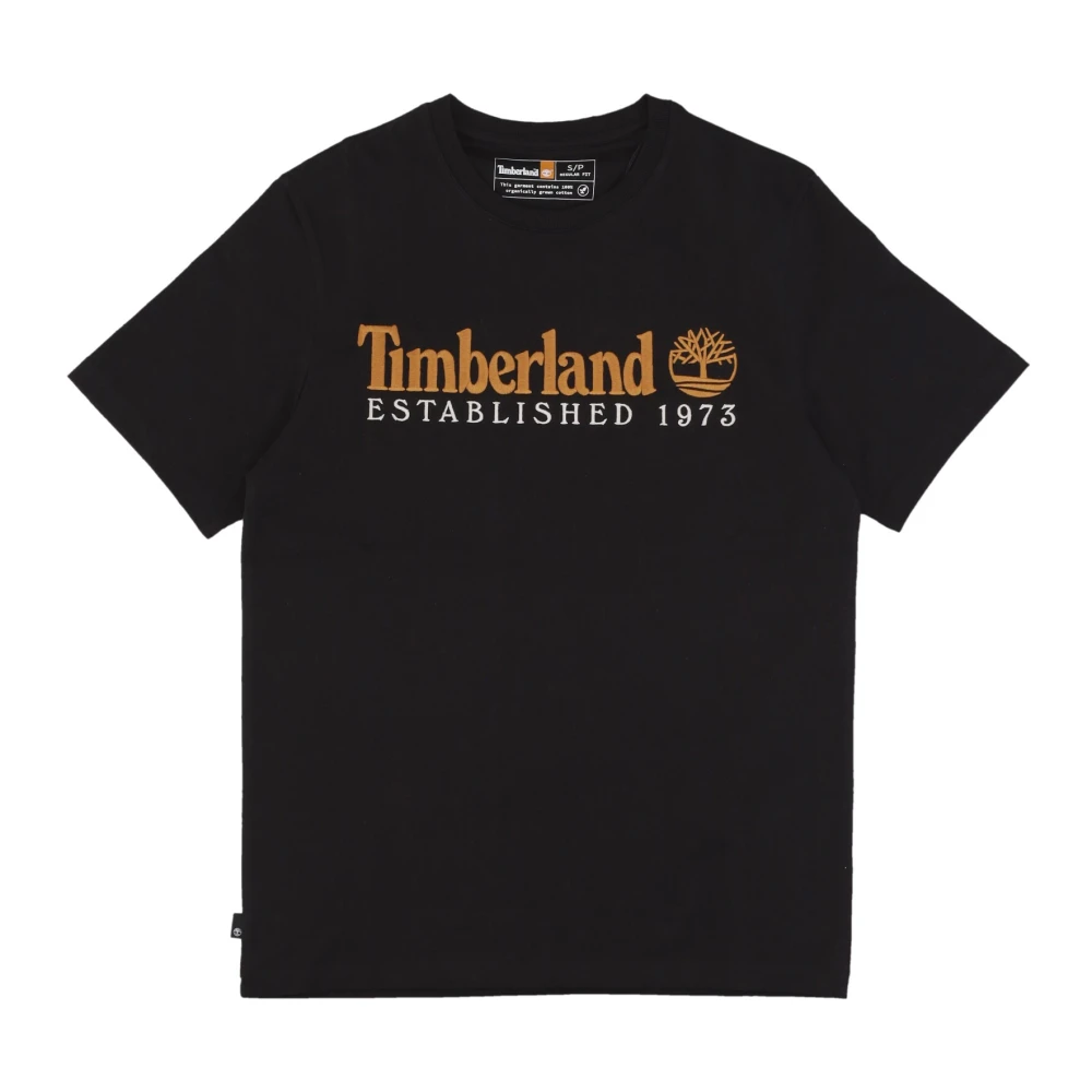 Timberland Vintage 1973 Tee Zwart Streetwear Black Heren