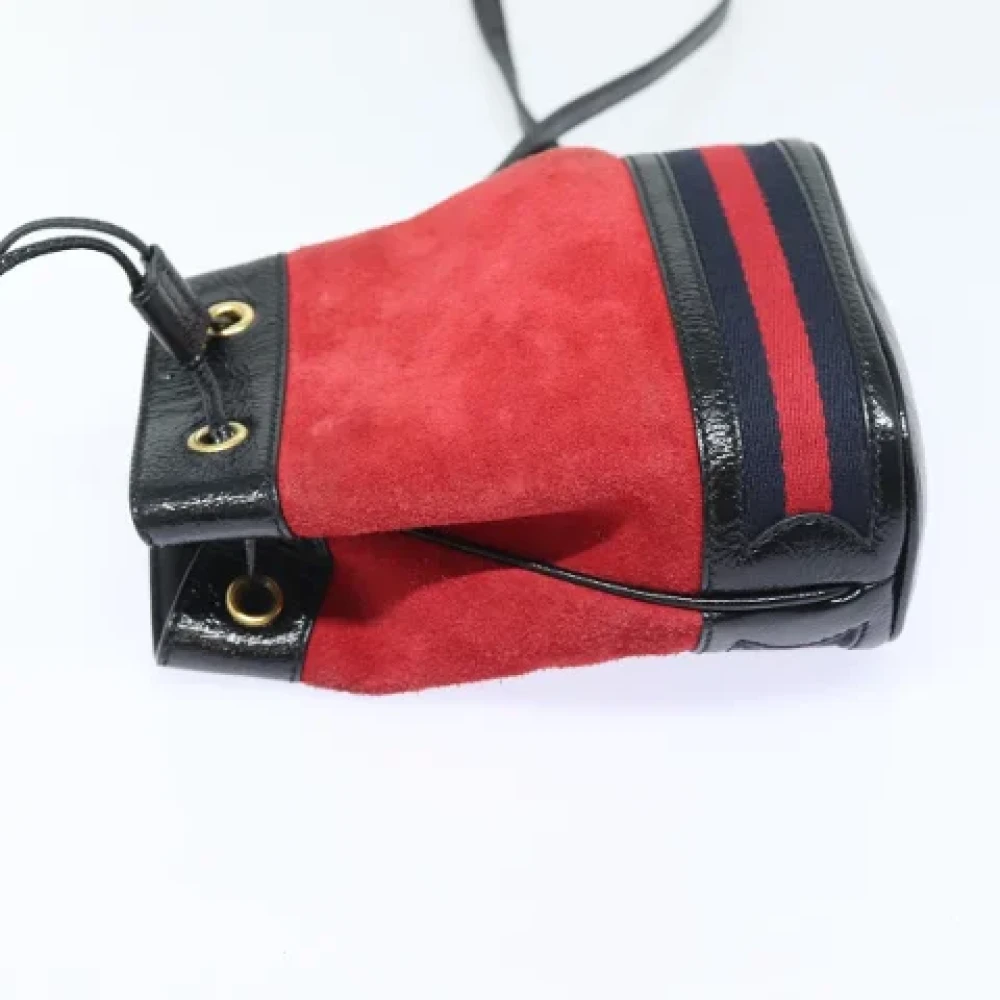 Gucci Vintage Pre-owned Suede gucci-bags Red Dames