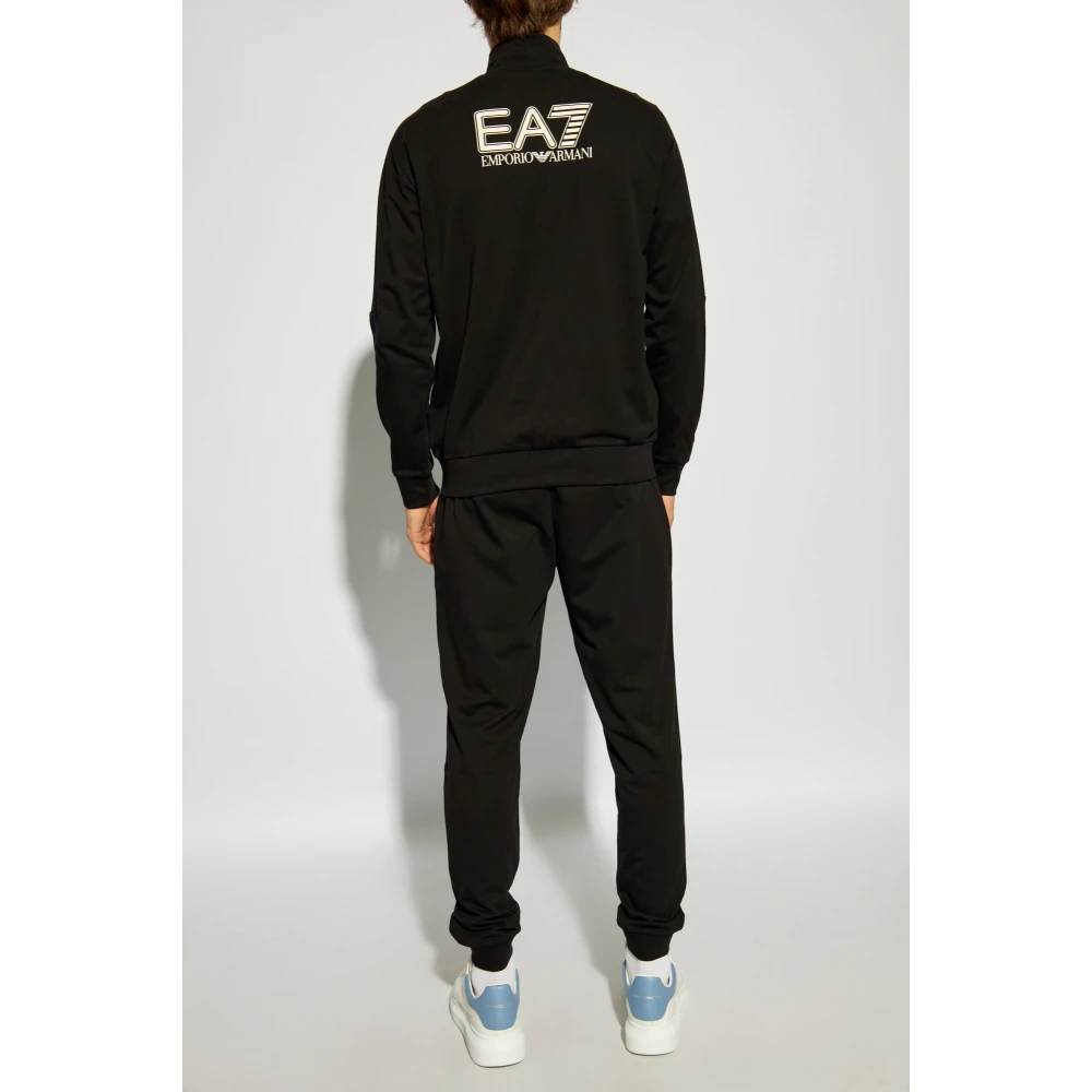 Emporio Armani EA7 Set: Hoodie en Broek Black Heren