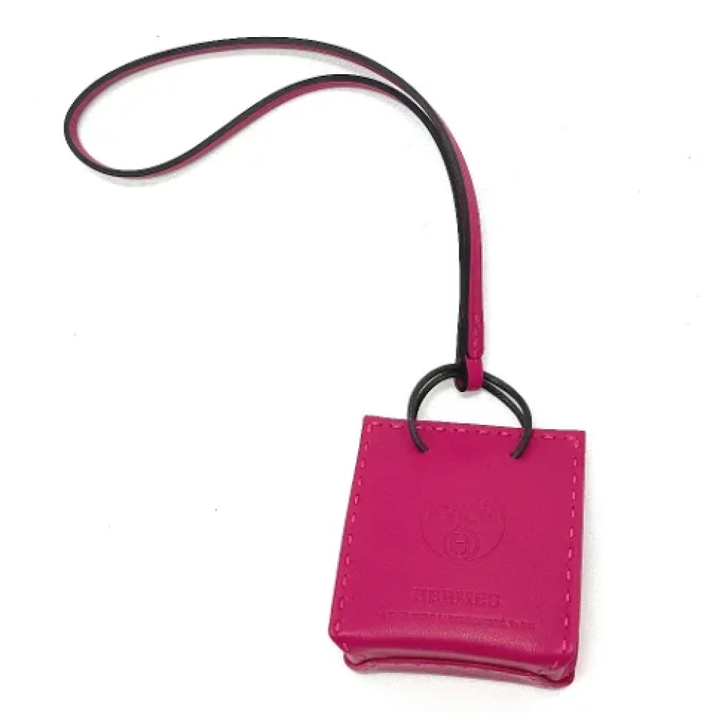 Hermès Vintage Pre-owned Leather handbags Pink Dames
