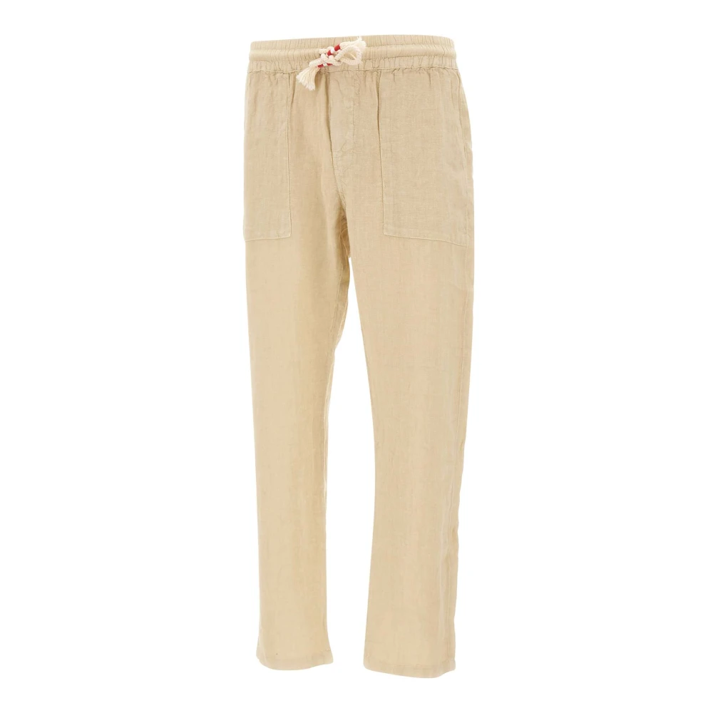 Mc2 Saint Barth Men's Beige Calais Trousers - Straight Trousers - S - Trousers