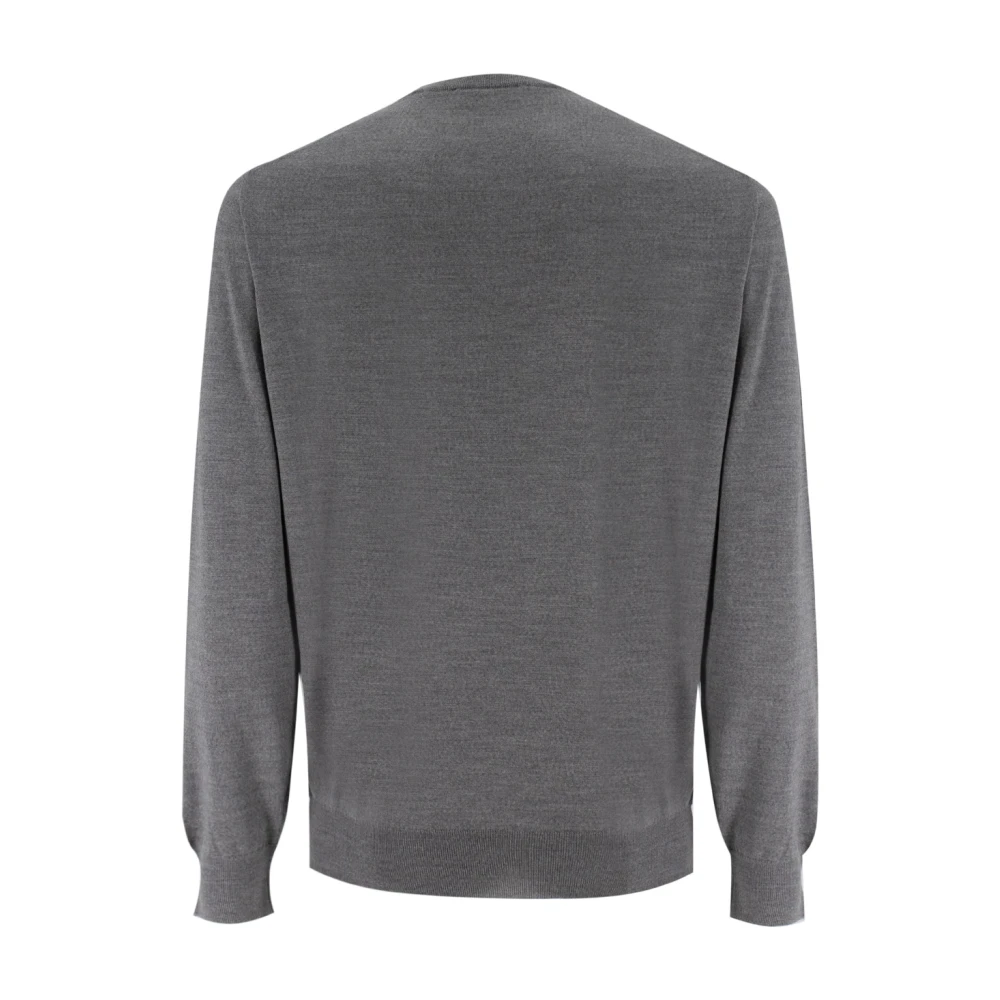 Mauro Ottaviani Elegant Crew Neck Sweater Gray Heren