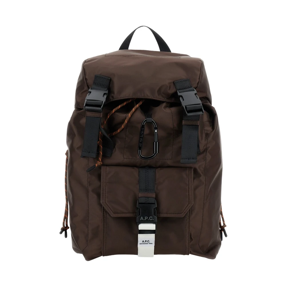 A.p.c. Men's Brown Trek Backpack