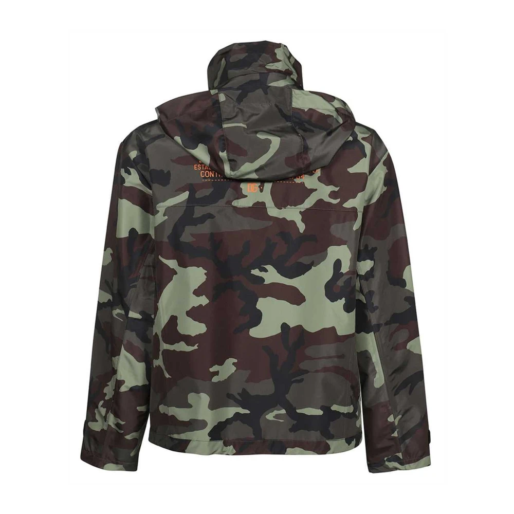 Dolce & Gabbana Groene Jas met Afneembare Capuchon Green Heren