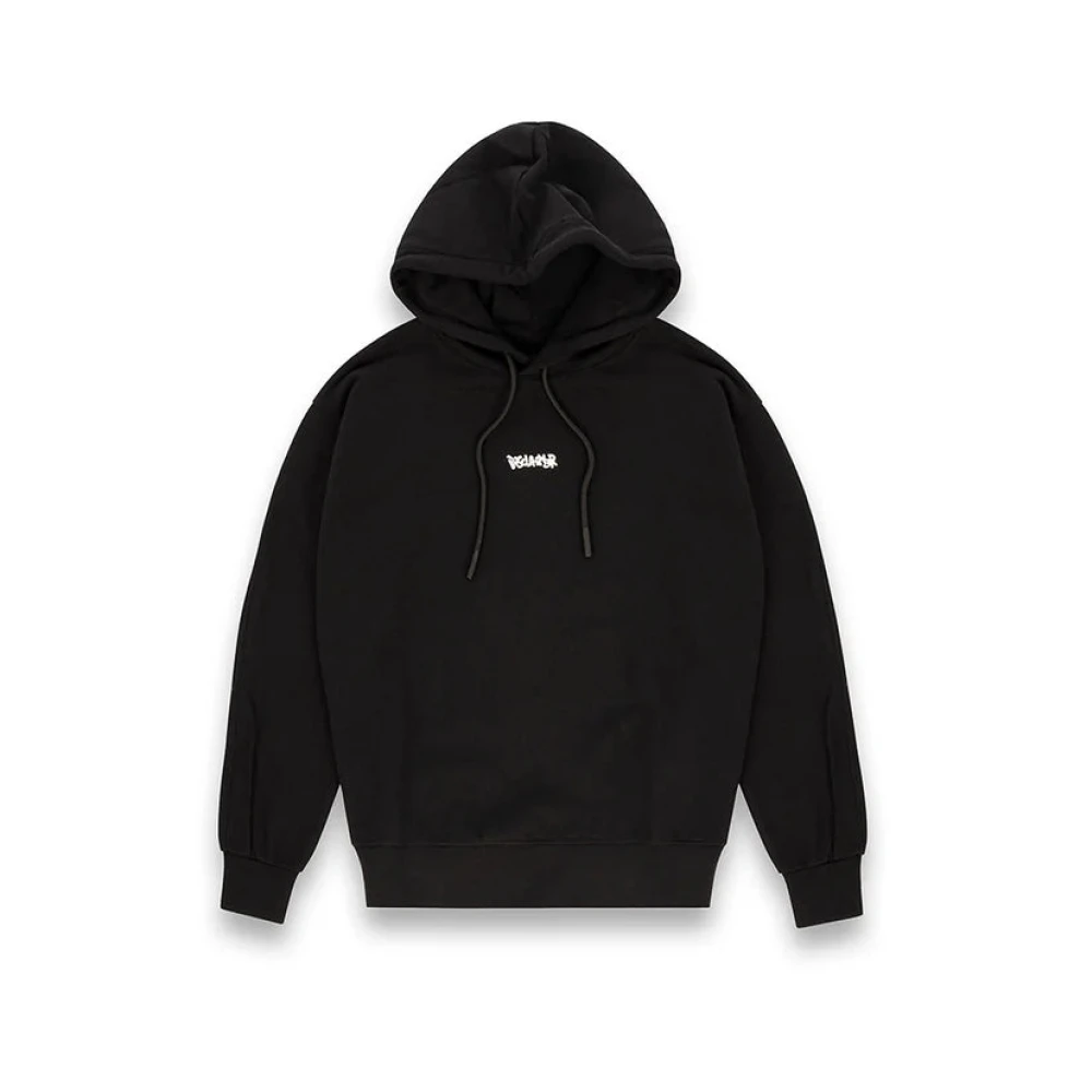 Disclaimer Men's Black Felpa Con Cappuccio