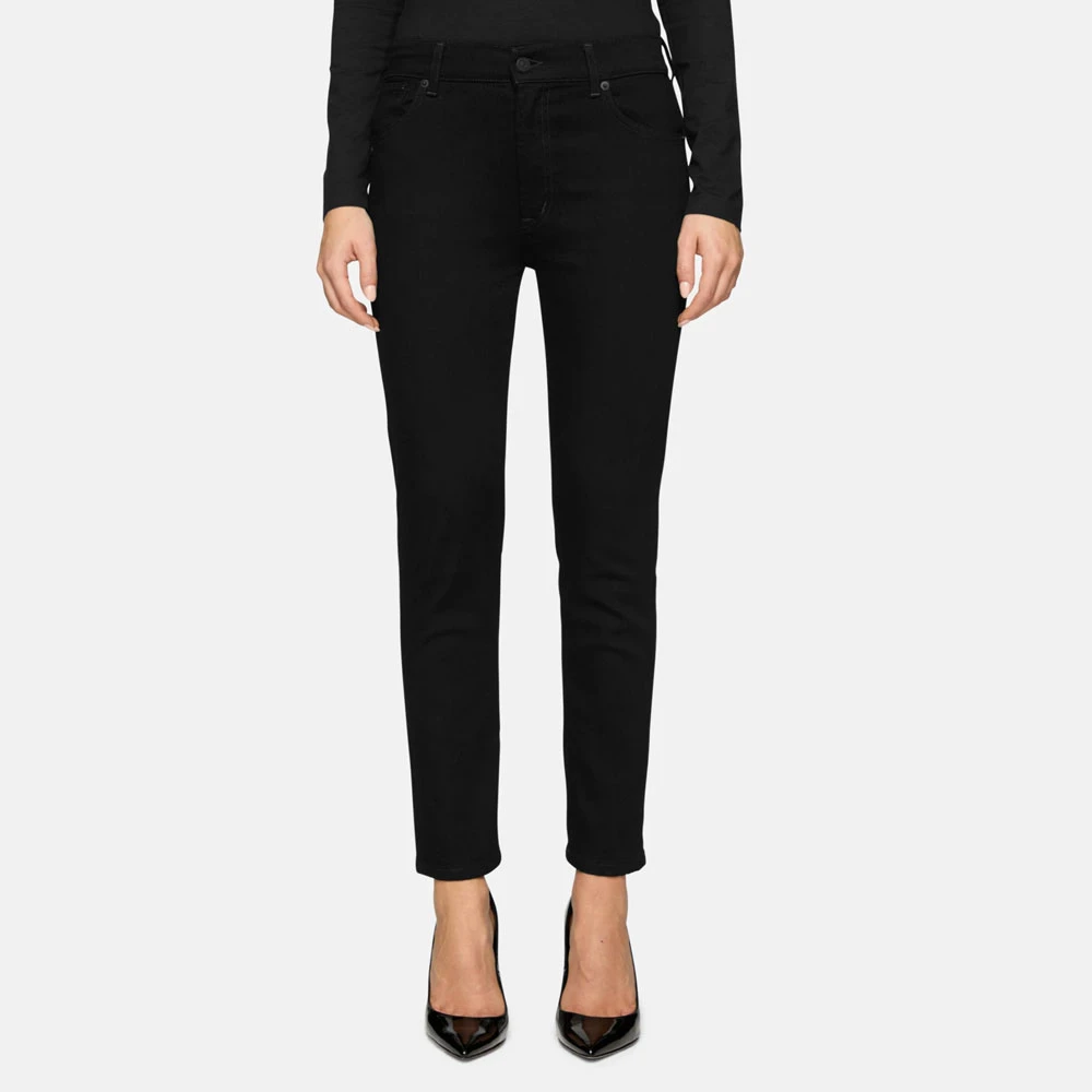 Dondup Slim Fit Jeans Zwart Black Dames