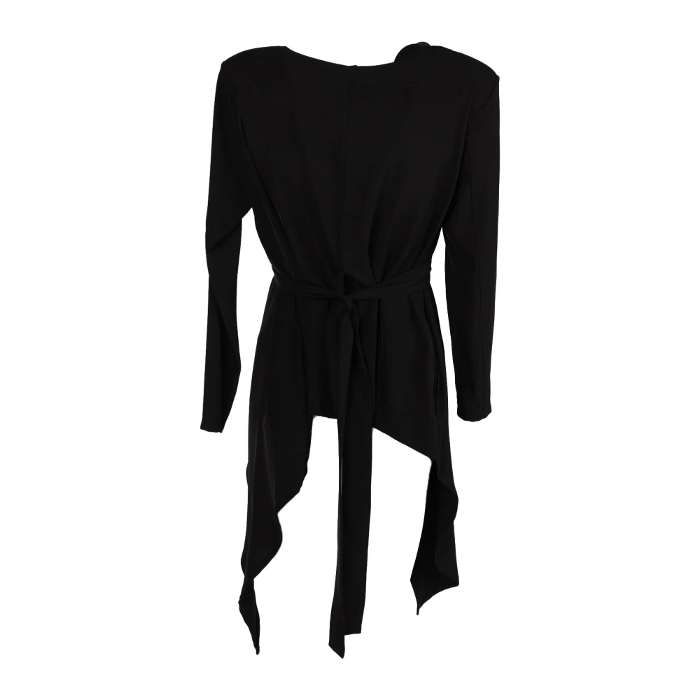 La Haine Inside Us Asymmetrische Blazer met Schoudervullingen Black Dames