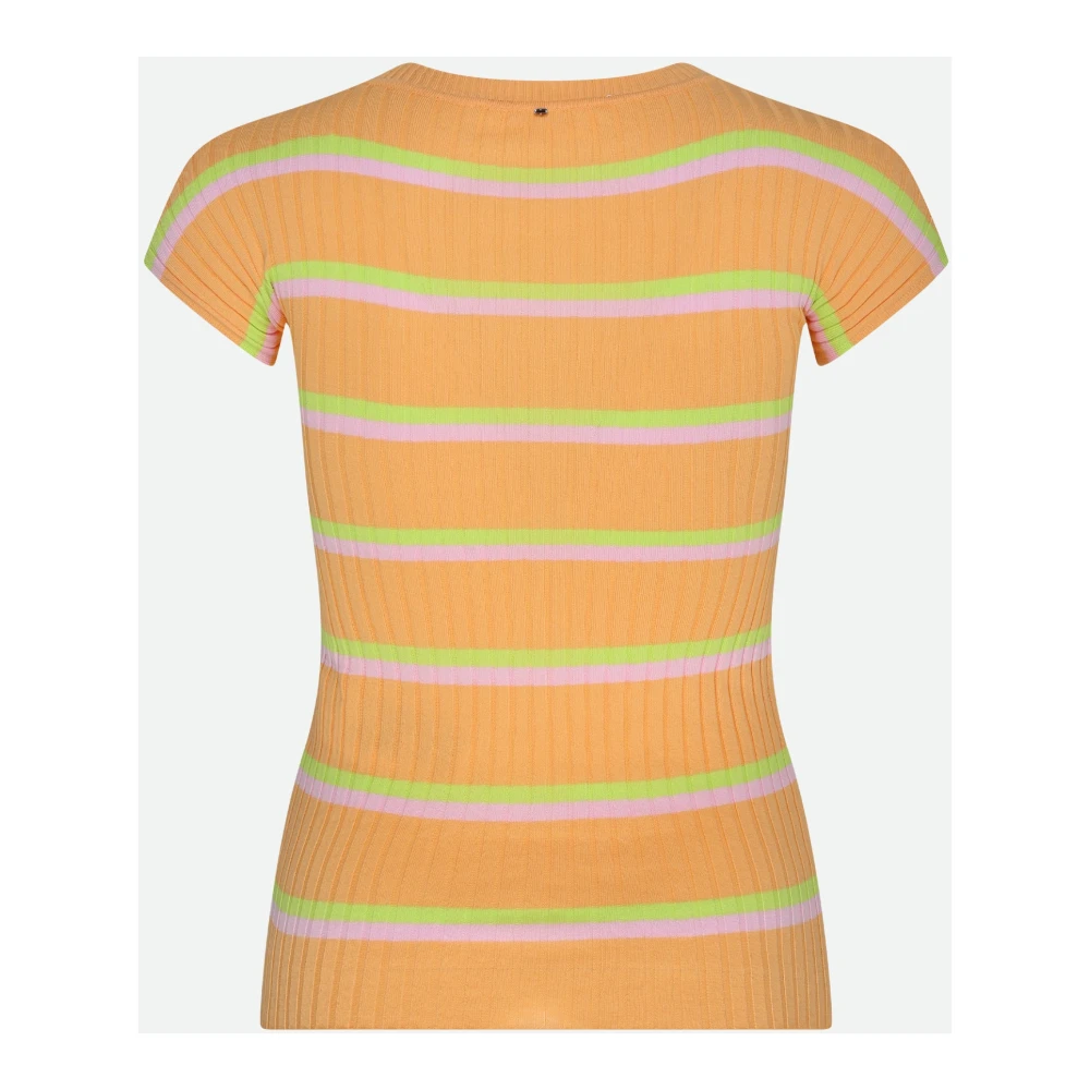 SPORTMAX Gestreepte Multicolor Top Orange Dames