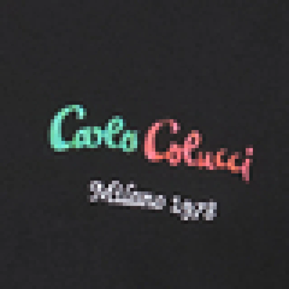 carlo colucci Pizza Bakker T-Shirt Black Heren