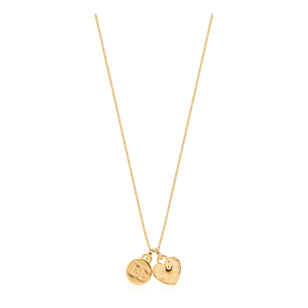 Dolce & Gabbana Vrouw Geel Accessoires Dames, One Size, Ketting Met Hangers