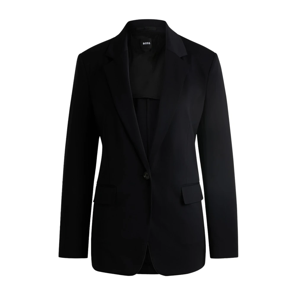 Boss Zwarte Americana Jupa Jas Black Dames